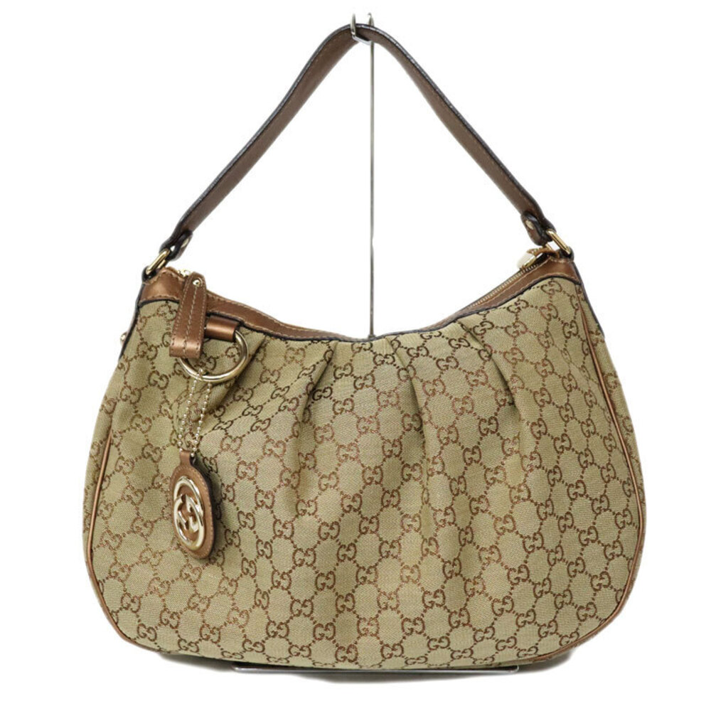 Gucci Sukey Hobo bag monogram signature hanging GG charm